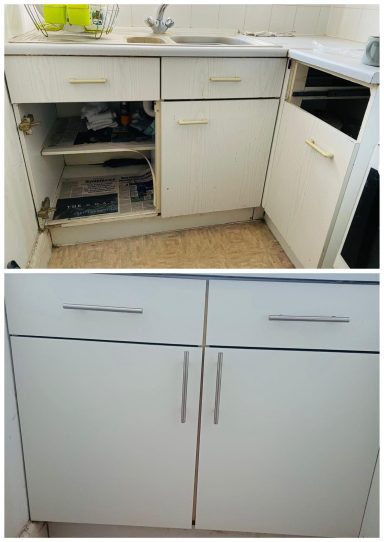 Pro Home Services - Croydon Small Kitchen renovation - Base Units
Installation of new kitchen base unit doors and draws.